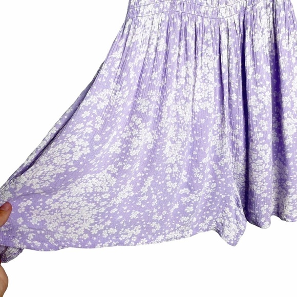 SKY AND SPARROW ditsy Floral smoked pig sleeve Romper Jumpshort Sz S - Picture 7 of 9